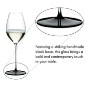 Riedel Fatto A Mano Black Tie Champagne / Sauvignon Blanc Your Store