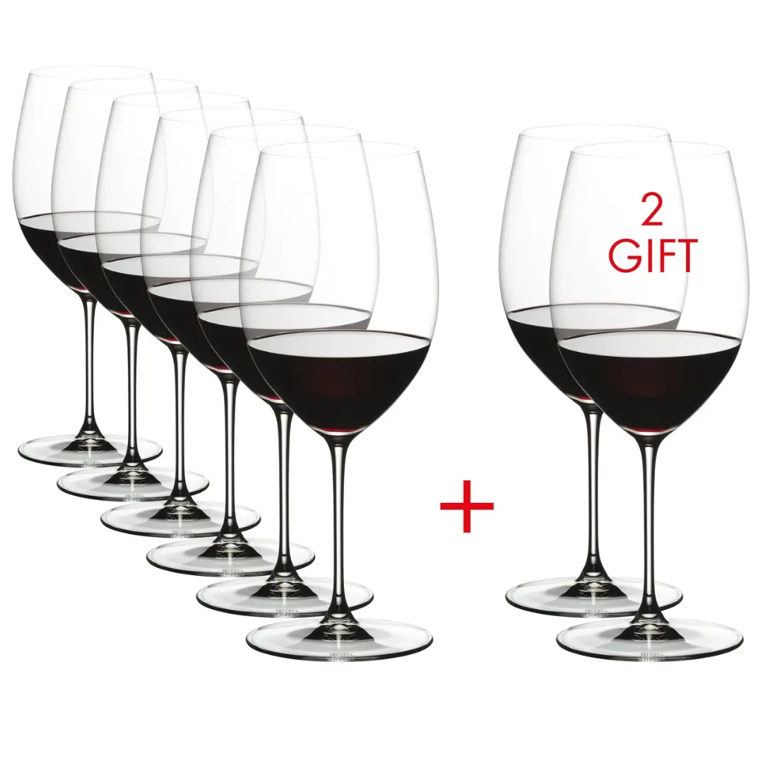 Riedel Veritas Cabernet Sauvignon/Merlot Glass - Value Pack - Buy 6 Get 8 Your Store