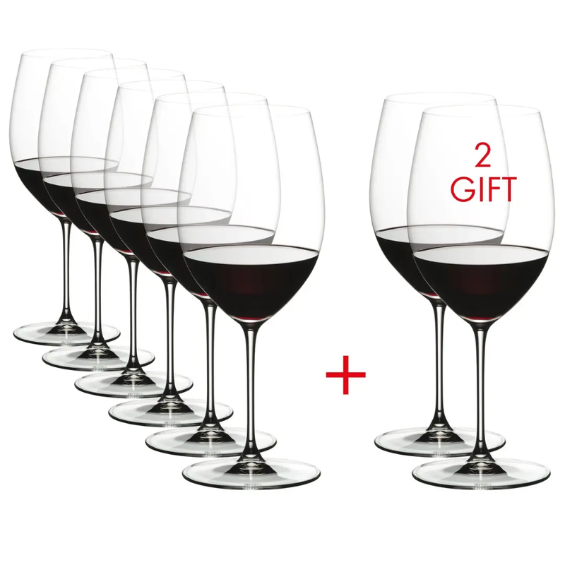 Riedel Veritas Cabernet Sauvignon/Merlot Glass - Value Pack - Buy 6 Get 8 Your Store