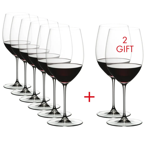 Riedel Veritas Cabernet Sauvignon/Merlot Glass - Value Pack - Buy 6 Get 8 Your Store