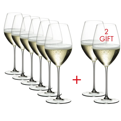 Riedel Veritas Champagne Glass - Value Pack - Buy 6 Get 8 Your Store