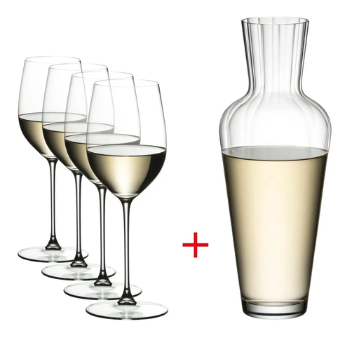 Riedel Veritas Riesling/Zinfandel + Mosel Decanter - Set of 5 Your Store